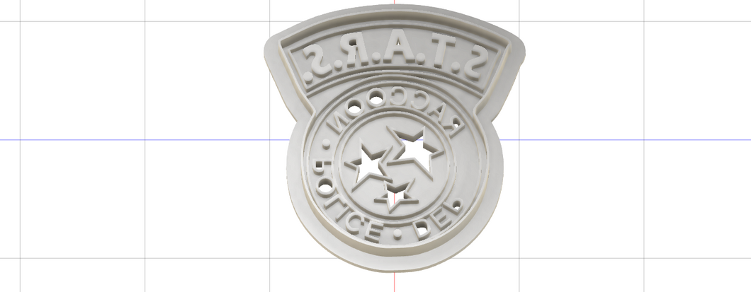 3D Printed Resident Evil S.T.A.R.S. Patch Cookie Cutter
