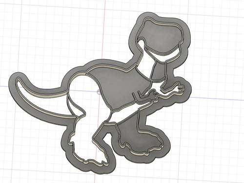 3D Model to Print Your Own Rex from Toy Story Cutter DIGITAL FILE ONLY