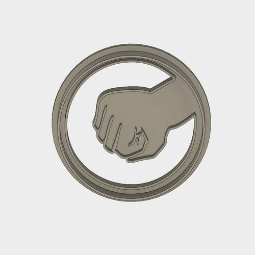 3D Model to Print Your Own Rock Hand Sign Cookie Cutter DIGITAL FILE ONLY