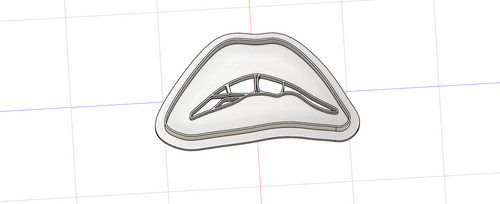 3D Printed Rocky Horror Show Lips Cookie Cutter