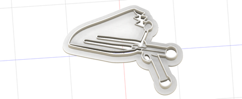3D Model to Print Your Own RHPS Ray Gun Cookie Cutter DIGITAL FILE ONLY