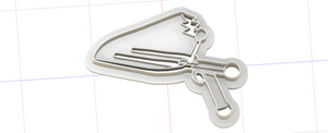 3D Printed Rocky Horror Picture Show Ray Gun Cookie Cutter