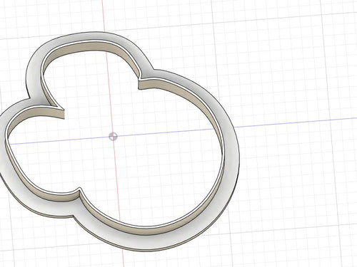3D Model to Print Your Own Rose Bloom Outline Cookie Cutter DIGITAL FILE ONLY