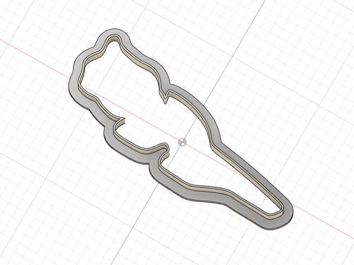 3D Model to Print Your Own Rose  Outline Cookie Cutter DIGITAL FILE ONLY