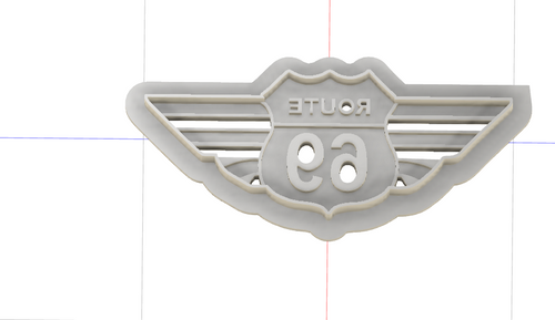 3D Printed Cookie Cutter Route 69