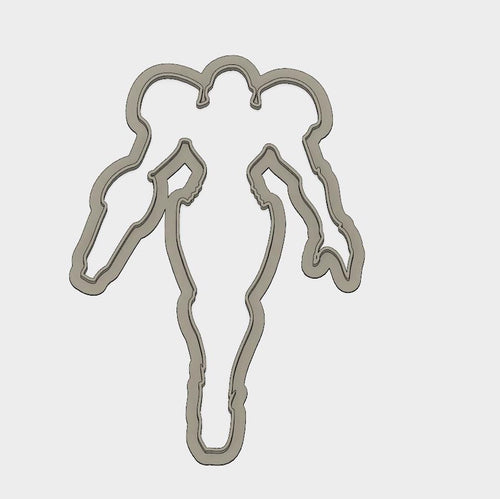 3D Model to Print Your Own Metroid Samus Cookie Cutter DIGITAL FILE ONLY