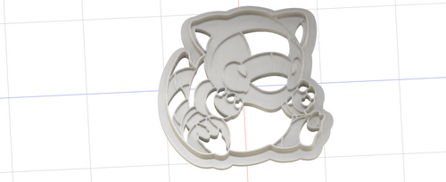 3D Model to Print Your Own Cookie Cutter Inspired by Pokemon Sandshrew DIGITAL FILE (Copy)