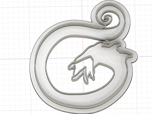 3D Model to Print Your Own Beetlejuice Sand Snake Cookie Cutter DIGITAL FILE ONLY