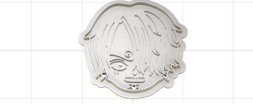 3D Printed One Piece Sanji Cookie Cutter