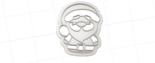 3D Model to Print Your Own Christmas Santa Clause Cookie Cutter DIGITAL FILE ONLY