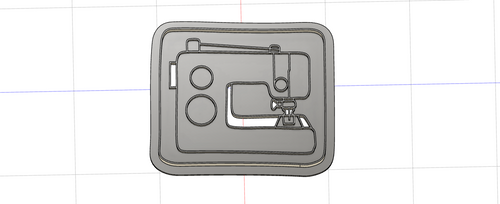 3D Model to Print Your Own Sewing Machine Cookie Cutter DIGITAL FILE ONLY