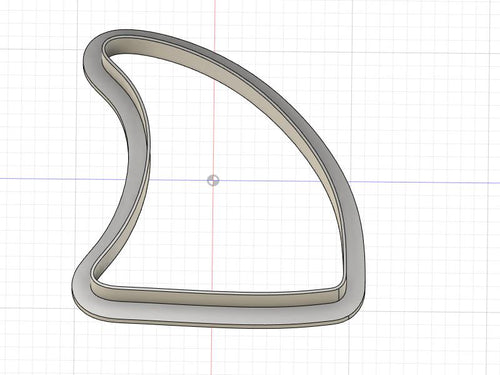 3D Model to Print Your Own Shark Fin Cookie Cutter DIGITAL FILE ONLY