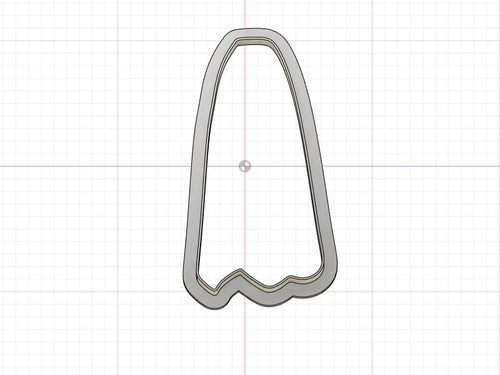 3D Model to Print Your Own Sheet Ghost Cookie Cutter DIGITAL FILE ONLY