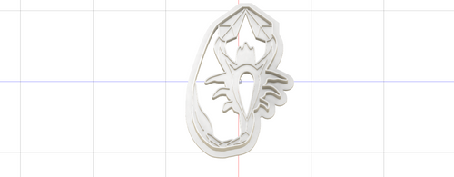 3D Model to Print Your Own MK Shirai Ryu Symbol Cookie Cutter DIGITAL FILE ONLY