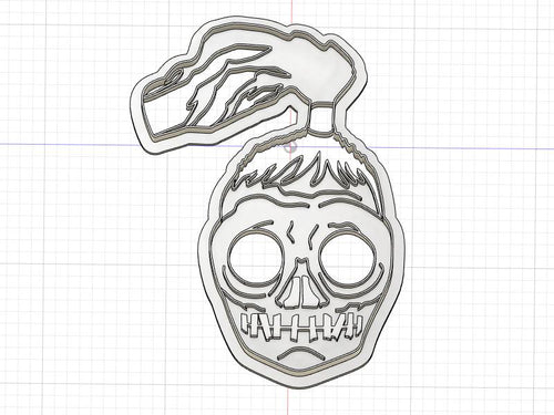 3D Model to Print Your Own Shrunken Head Cookie Cutter DIGITAL FILE ONLY