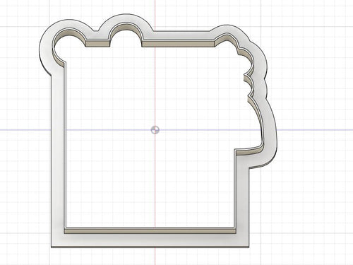3D Model to Print Your Own Sign Board Outline Cookie Cutter DIGITAL FILE ONLY
