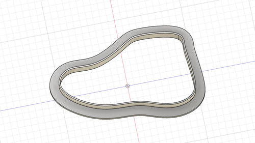 3D Model to Print Your Own Low Top Sneaker Cookie Cutter DIGITAL FILE ONLY