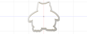 3D Model to Print Your Own Cookie Cutter Inspired by Pokemon Snorlax DIGITAL FILE