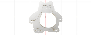 3D Model to Print Your Own Cookie Cutter Inspired by Pokemon Snorlax DIGITAL FILE
