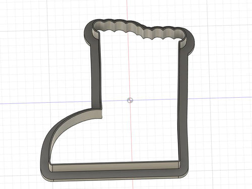 3D Model to Print Your Own Snow Boot Cookie Cutter DIGITAL FILE ONLY