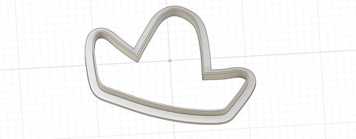 3D Model to Print Your Own Sombrero Cookie Cutter DIGITAL FILE ONLY