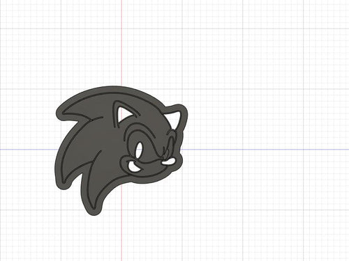 3D Model to Print Your Own Sonic the Hedgehog Head Cookie Cutter DIGITAL FILE ONLY