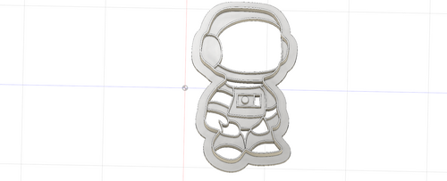 3D Printed Astronaut Cookie Cutter