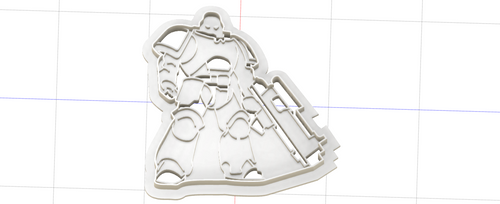 3D Model to Print Your Own Cookie Cutter Inspired by Warhammer Space Marine DIGITAL FILE ONLY
