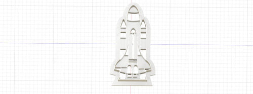 3D Model to Print Your Own Space Shuttle Cookie Cutter DIGITAL FILE ONLY