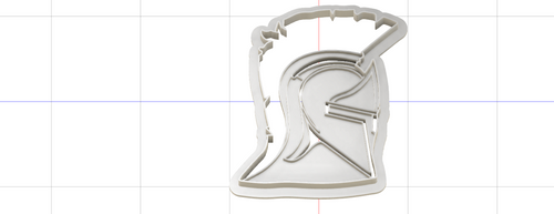3D Model to Print Your Own Spartan Helmet Cookie Cutter DIGITAL FILE ONLY