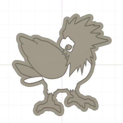 3D Model to Print Your Own Pokemon Spearow Cookie Cutter DIGITAL FILE ONLY