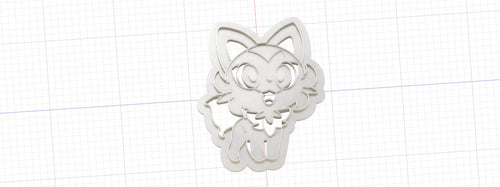 3D Model to Print Your Own Pokemon Sprigatito Cookie Cutter DIGITAL FILE ONLY