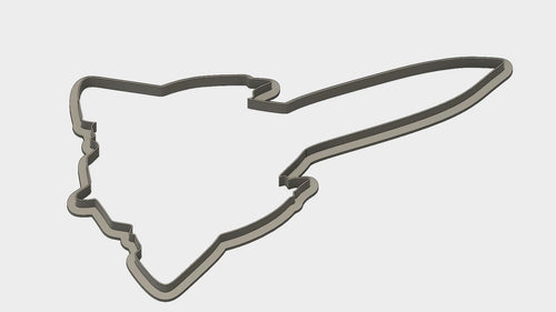 3D Model to Print Your Own USAF SR-71 Outline Cookie Cutter DIGITAL FILE ONLY