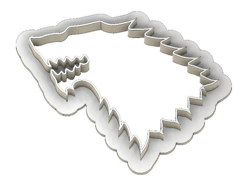 3D Model to Print Your Own Game of Thrones Starks Crest Cookie Cutter DIGITAL FILE ONLY