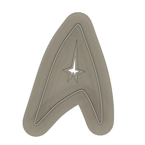 3D Model to Print Your Own Star Trek Insignia Cookie Cutter DIGITAL FILE ONLY