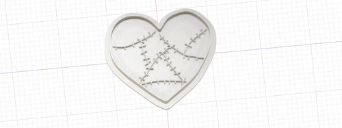 3D Model to Print Your Own Stitched Heart Cookie Cutter DIGITAL FILE ONLY