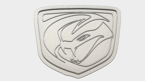 3D Model to Print Your Own Dodge Viper Stryker Emblem Cookie Cutter DIGITAL FILE ONLY