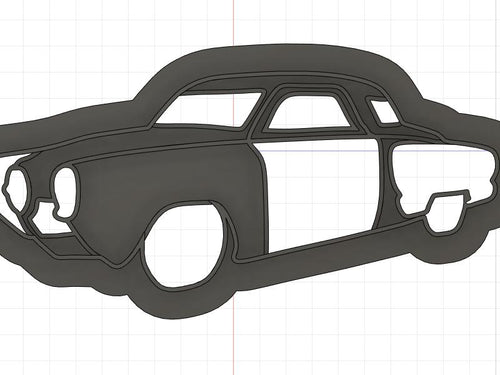 3D Model to Print Your Own 1950 Studebaker Bullet Nose Cookie Cutter DIGITAL FILE ONLY