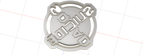 3D Model to Print Your Own DC Comics Suicide Squad Logo Cookie Cutter DIGITAL FILE ONLY