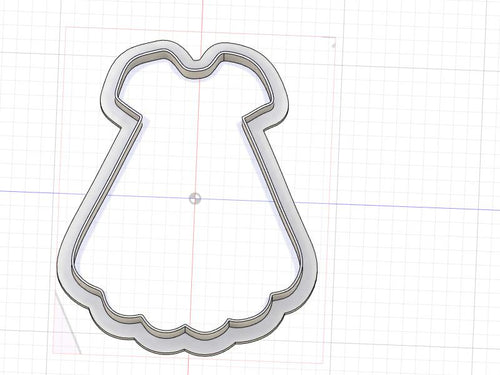 3D Model to Print Your Own Summer Dress Outline Cookie Cutter DIGITAL FILE ONLY