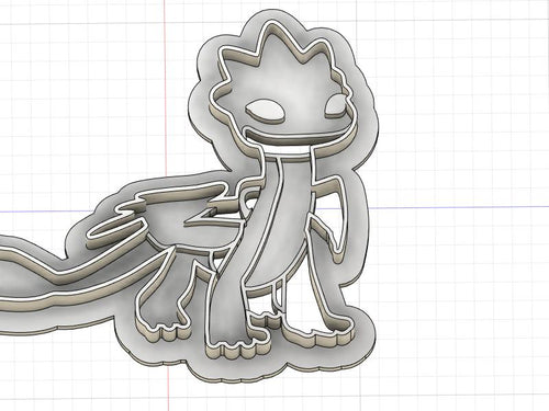 3D Model to Print Your Own Dragons Rescue Riders Summer Outline Cookie Cutter DIGITAL FILE ONLY