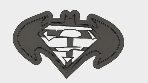 3D Model to Print Your Own DC Comics Batman V Superman Cookie Cutter DIGITAL FILE ONLY