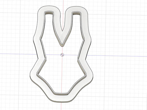 3D Model to Print Your Own Swim Suit Cookie Cutter DIGITAL FILE ONLY