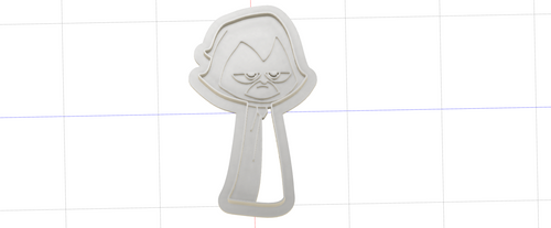 3D Model to Print Your Own Teen Titans Go Raven Cookie Cutter DIGITAL FILE ONLY