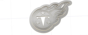 3D Printed NFL Tennessee Titans Logo Cookie Cutter
