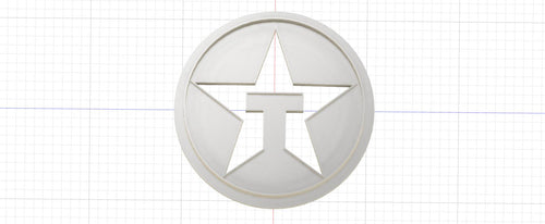 3D Printed Texaco Sign Cookie Cutter