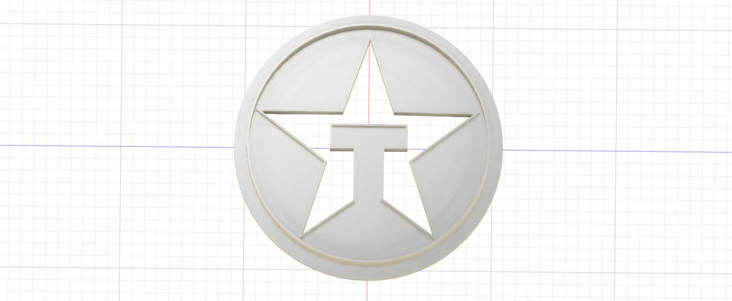 3D Printed Texaco Sign Cookie Cutter