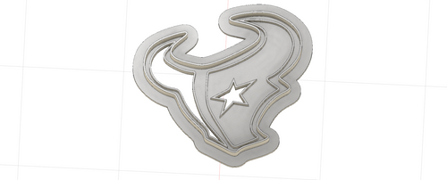 3D Model to Print Your Own Houston Texans Cookie Cutter DIGITAL FILE ONLY