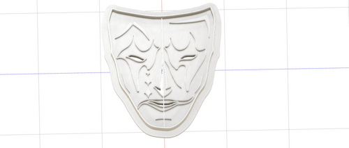 3D Model to Print Your Own Theater Comedy Tragedy Mask Cookie Cutter DIGITAL FILE ONLY (Copy)
