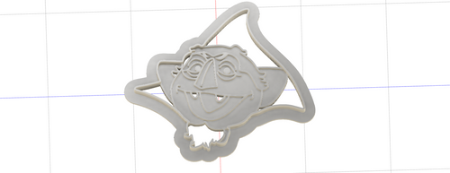 3D Model to Print Your Own Sesame Street The Count Cookie Cutter DIGITAL FILE ONLY